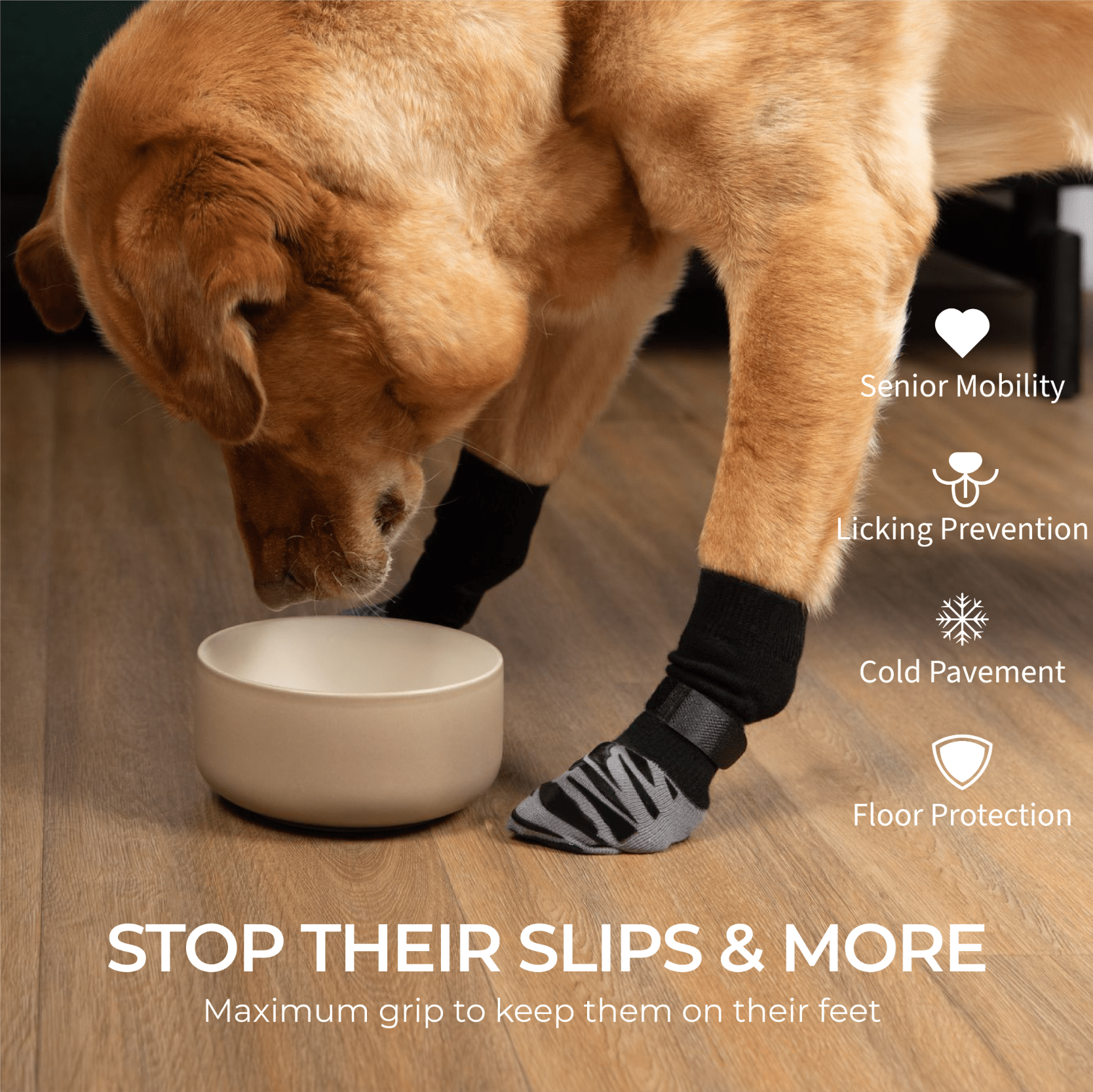 DOK TigerToes Premium Non-Slip Dog Socks - Exclusive Offer