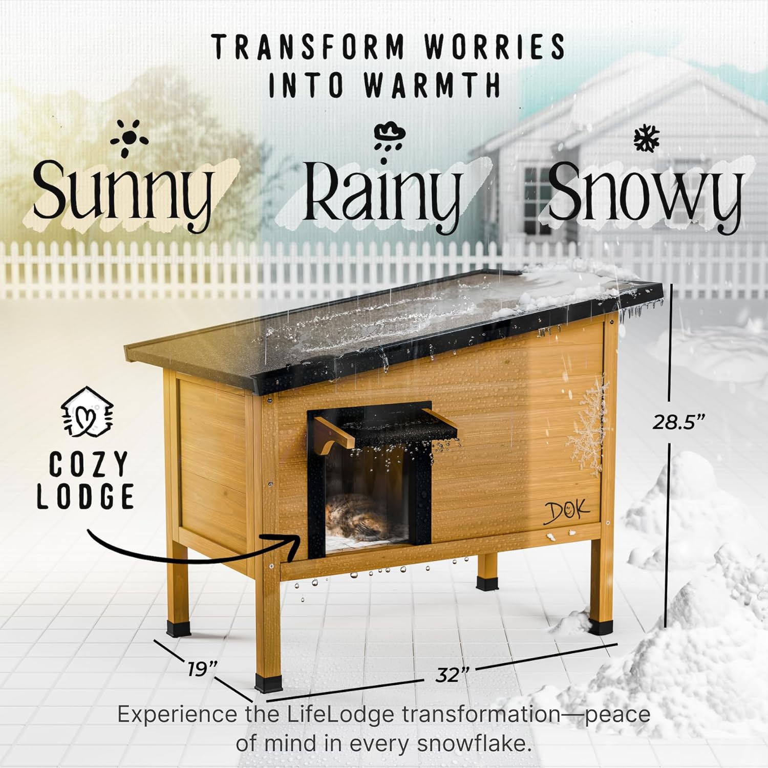 LifeLodge Insulated Outdoor Cat House